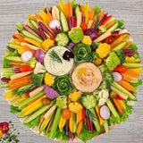Farmers Market Crudité and Hummus Board