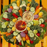 Farmers Market Crudité and Hummus Board