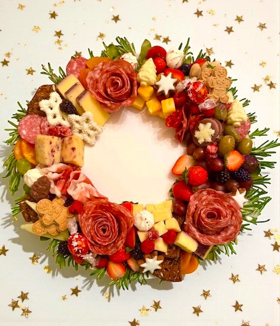 Festive Charcuterie Wreath